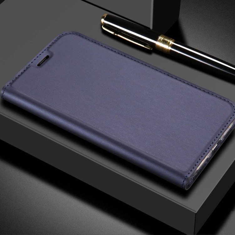 

DZGOGO ISKIN Series Slight Frosted PU+ TPU Case for OnePlus 6 (Blue)