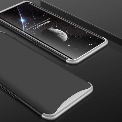 

GKK Three Stage Splicing Full Coverage PC Case for OPPO Find X (Black+Silver)