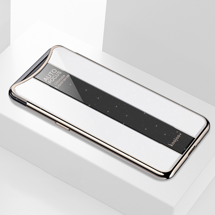 

Electroplated Mirror Glass Case for OPPO Find X (White)