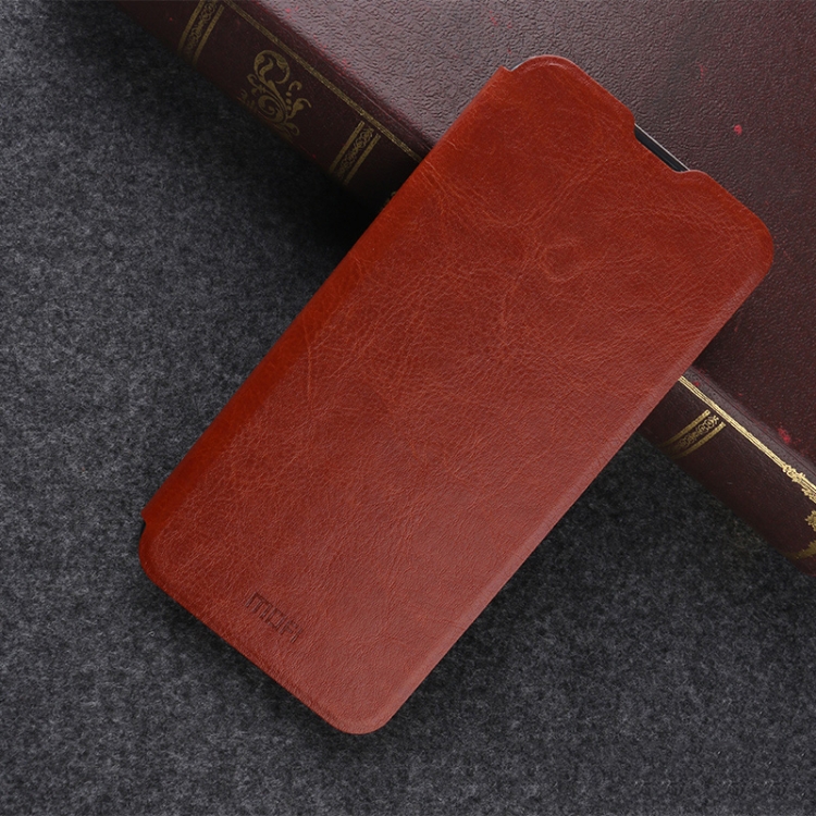 

MOFI Crazy Horse Texture Horizontal Flip Shockproof Leather Case for OnePlus 6T, with Holder (Brown)