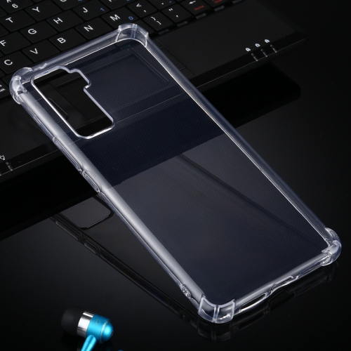 

For Vivo iQOO 5 5G Four-Corner Shockproof Ultra-Thin Transparent TPU Case