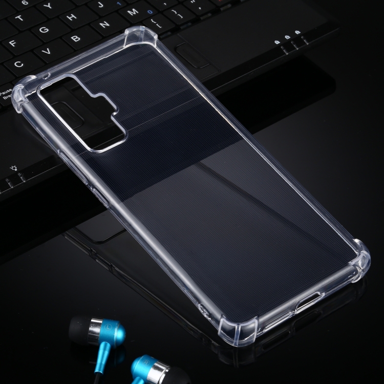 

For Vivo iQOO 5 Pro 5G Four-Corner Shockproof Ultra-Thin Transparent TPU Case