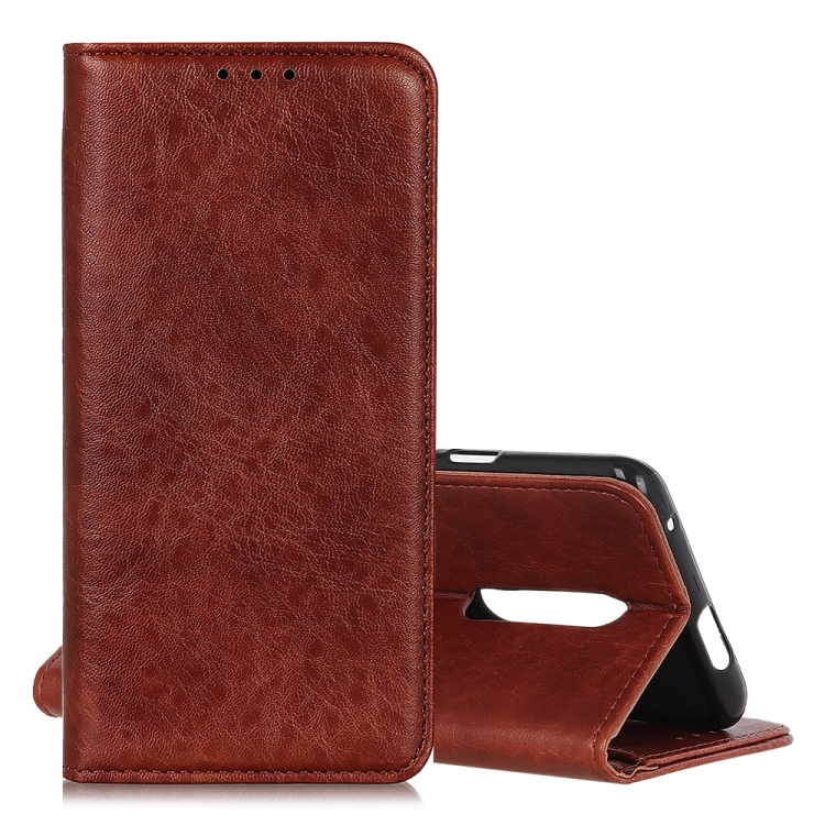 

Magnetic Retro Crazy Horse Texture Horizontal Flip Leather Case for Oneplus 7 Pro, with Holder & Card Slots & Photo Frame(Brown)