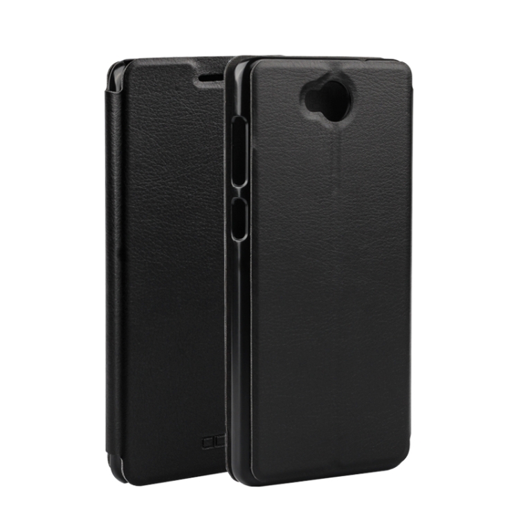 

CUBOT Spring Texture Horizontal Flip Leather Case for CUBOT A5 with Holder (Black)