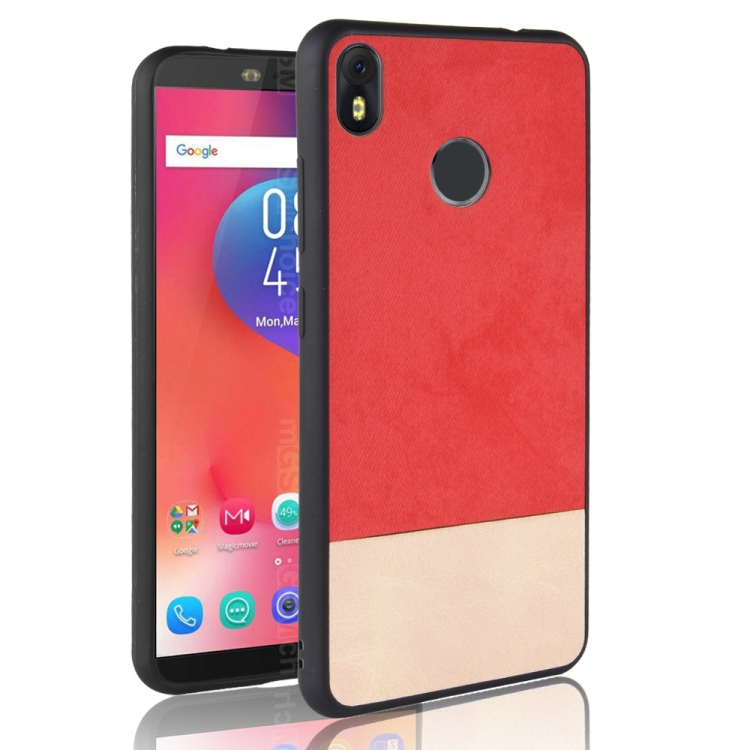 

Shockproof Color Matching Denim PU + TPU Case for Tecno Infinix Hot S3 X573 (Red)