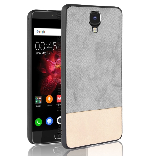 

Shockproof Color Matching Denim PU + TPU Case for Tecno Note 4 X572 (Grey)