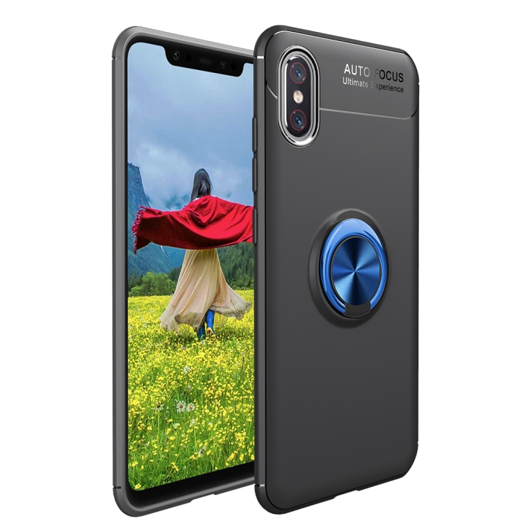 

Shockproof TPU Case for Vivo V11 Pro, with Holder (Black Blue)