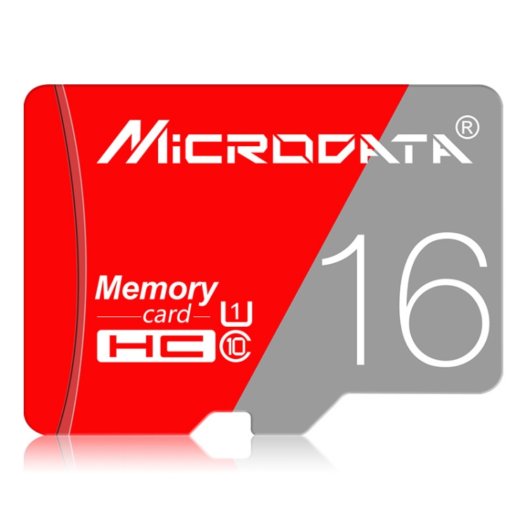 

MICRODATA 16GB Class10 Red and Grey TF(Micro SD) Memory Card