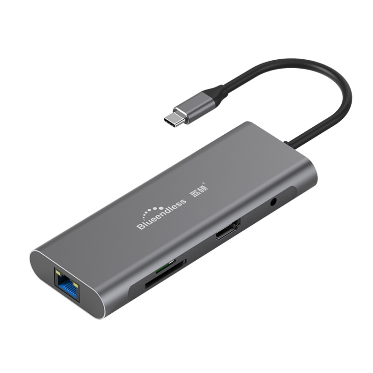 

Blueendless 9 In 1 Multi-function Type-C / USB-C HUB Expansion Dock