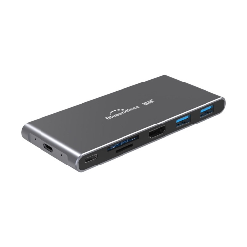 

Blueendless 6 In 1 Multi-function Type-C / USB-C HUB Expansion Dock M.2 NGFF Solid State Drive