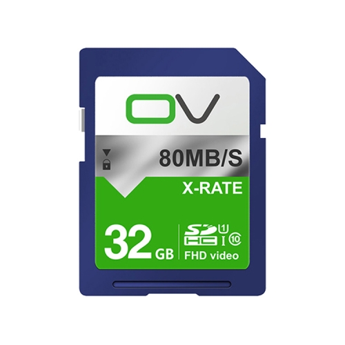 

OV 32GB 10/80 W/R High Speed Class10 FHD Video SD Card(Blue)