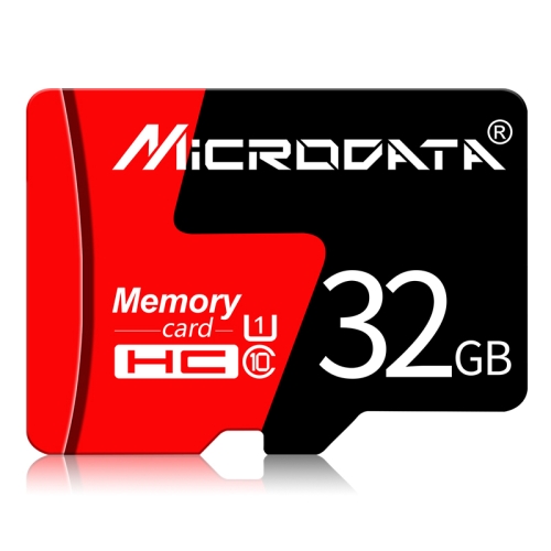 

MICRODATA 32GB U1 Red and Black TF(Micro SD) Memory Card