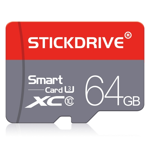 

STICKDRIVE 64GB U3 Red and Grey TF(Micro SD) Memory Card