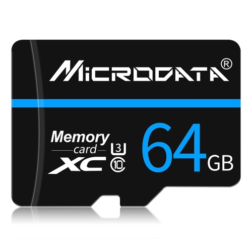

MICRODATA 64GB U3 Blue Line and Black TF(Micro SD) Memory Card