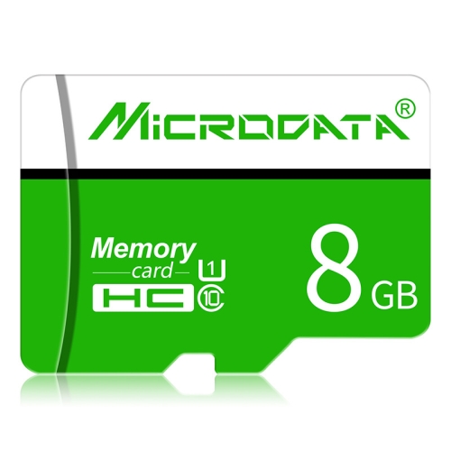 

MICRODATA 8GB U1 Green and White TF(Micro SD) Memory Card