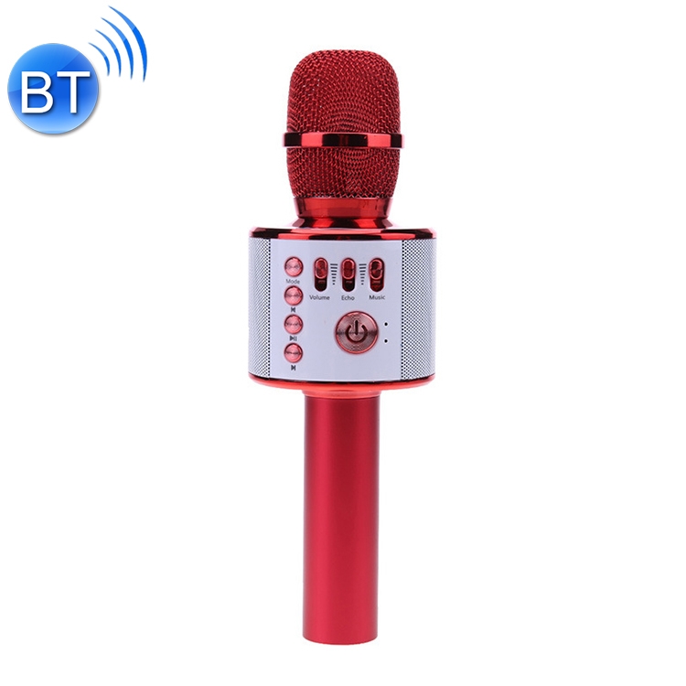 

GK38 Live Karaoke Microphone Wireless Bluetooth Microphone, Support TF Card(Red)