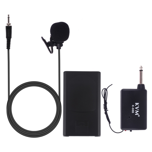 

KVM K-08B Lavalier Wireless Microphone with Receiver (Black)