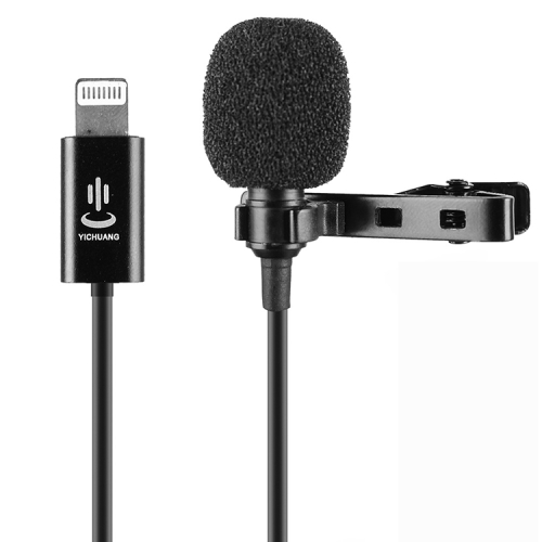 

YICHUANG YC-LM10II 8 Pin Port Intelligent Noise Reduction Condenser Lavalier Microphone, Cable Length: 1.5m