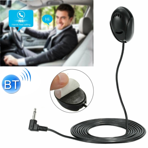 

ZJ010MR Mono 2.5mm Angle Head Plug Car Navigation GPS Speaker External Paste Bluetooth Microphone, Length: 3m