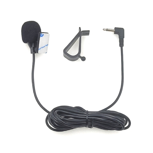 

ZJ015MR Mono 3.5mm Angle Head Plug Car Navigation DVD External Paste Microphone, Length: 3m