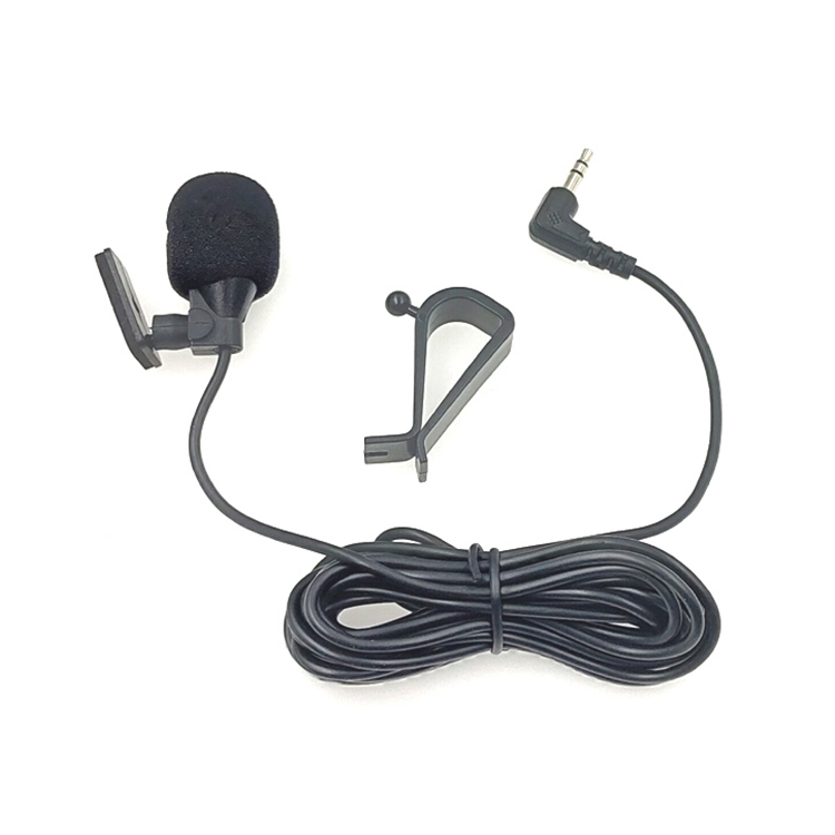 

ZJ015MR Stereo 3.5mm Angle Head Plug Car Navigation DVD External Paste Microphone, Length: 3m