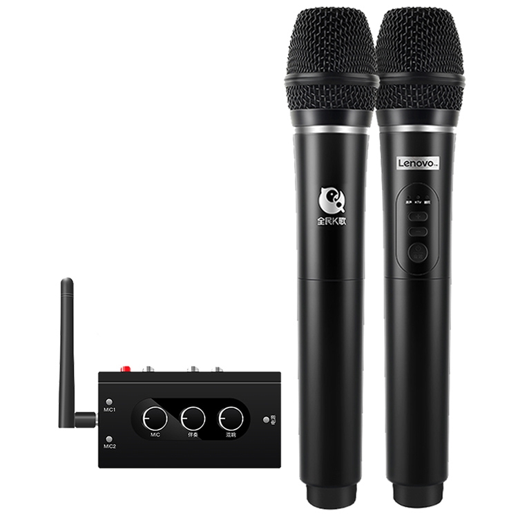 

Original Lenovo TW01C TV K Song Dual Wireless Microphone with Sound Card Set