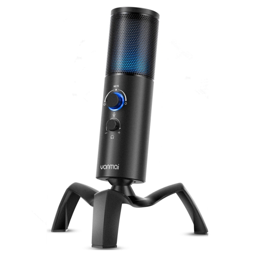 

Yanmai Q18 USB Professional Computer Microphone Anchor Recording Karaoke Condenser Microphone (Black)