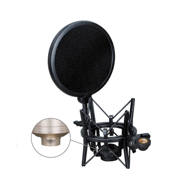 

SH-101 Live Microphone ABS Shockproof Bracket (Black)