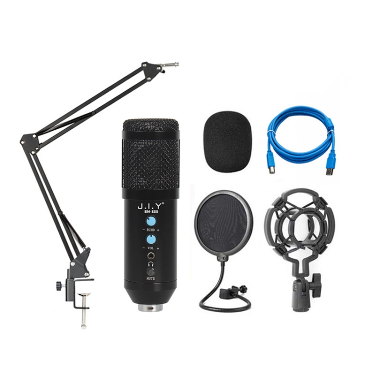 

BM-858 Large-diaphragm Condenser Microphone Cantilever Bracket Set (Black)