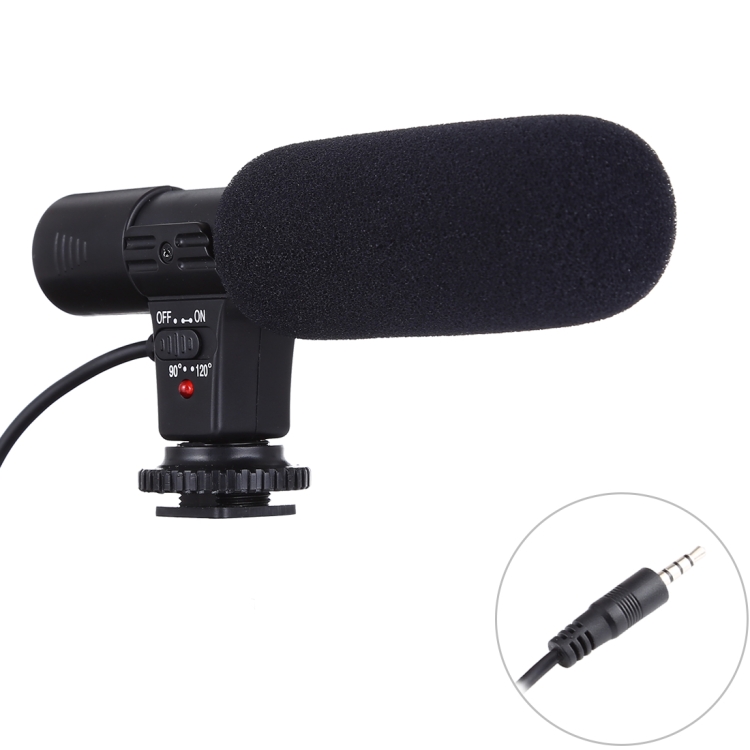 

MIC-02 30-18000Hz Rate Sound Clear Stereo Microphone for Smartphone, Cable Length: 28cm