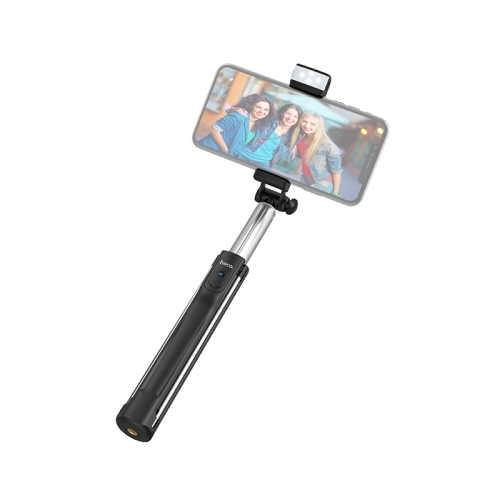 

HOCO RUILI K10A 1.1M Bluetooth Fill-In Light Monopod Folding Extendable Handheld Pocket Holder Selfie Stick (Black)