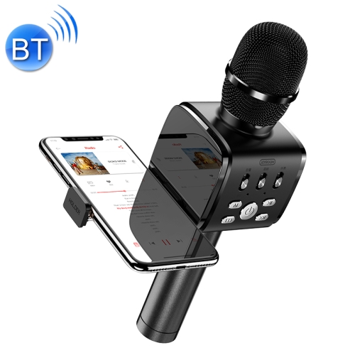 

JOYROOM JR-MC3 Wireless Bluetooth External K Song Microphone, Supports TF Card with Holder(Black)