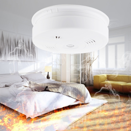 

433MHz Photoelectronc Smoke and Heat Detector(White)
