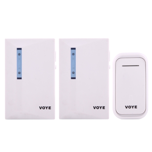 

VOYE V015F2 Wireless Smart Music Home Doorbell with Dual Receiver, Remote Control Distance: 120m (Open Air)