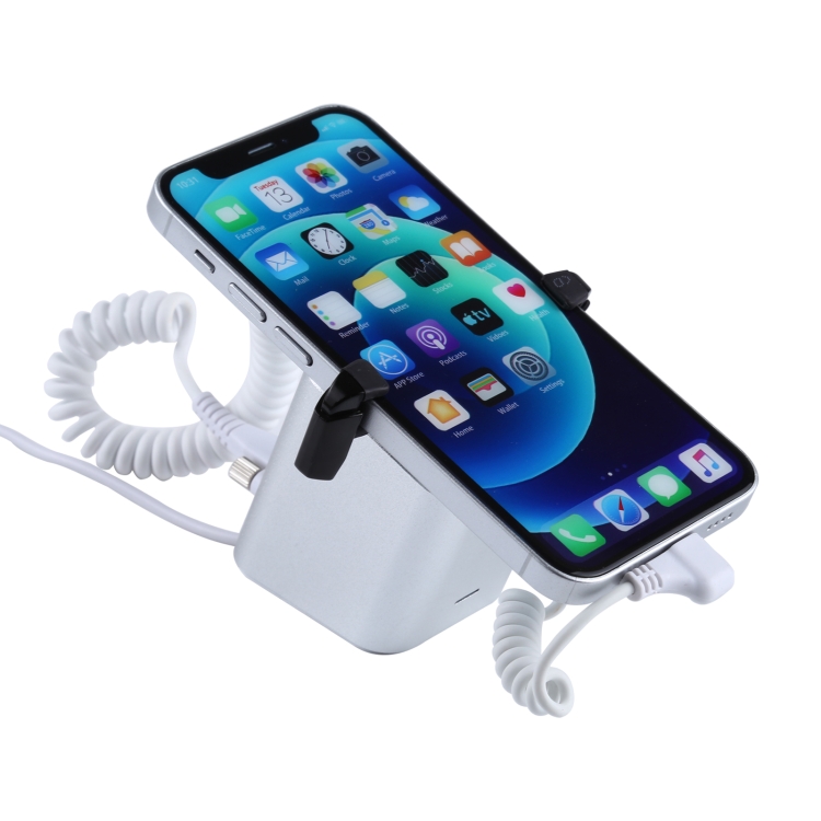 

Aluminum Shell Square-column Anti-theft Alarm Stand Security System Burglar Alarm / Anti-theft Alarm Display Holder for iPhone & iPod with 8-Pin Port