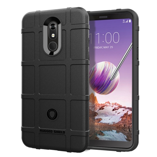 

Shockproof Protector Cover Full Coverage Silicone Case for LG Q Stylo 5 (Black)