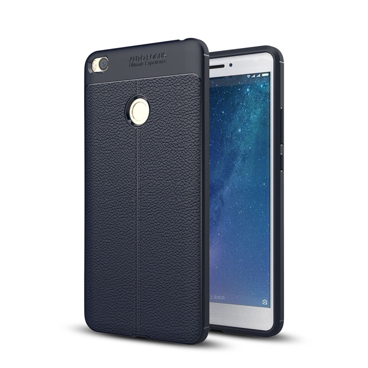

For Xiaomi Max 2 Litchi Texture TPU Protective Case (navy)