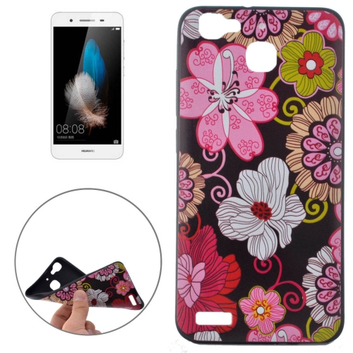 

For Huawei Enjoy 5s / GR3 Colourful Flower Pattern Soft TPU Protective Back Cover Case