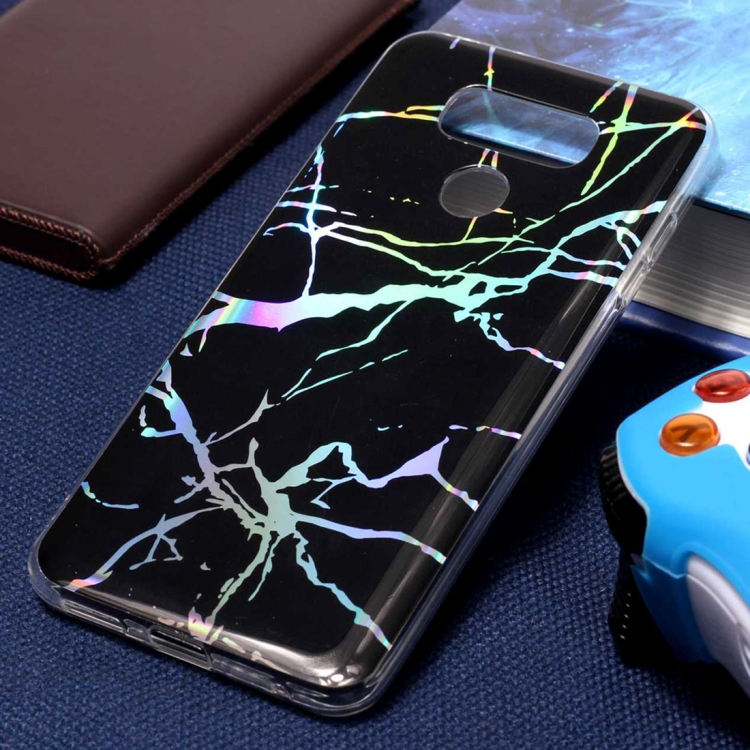 

For LG G6 Black Gold Marble Pattern Soft TPU Protective Back Cover Case