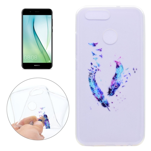 

For Huawei nova 2 Feather Pattern Ultra-thin TPU Soft Protective Case