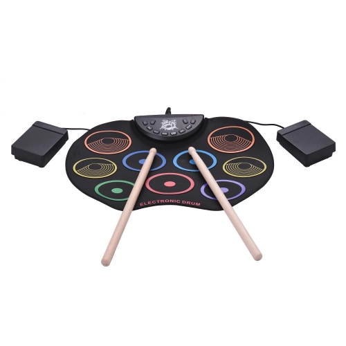 

USB Colorful Hand Roll Electronic Drum Children Percussion Instrument