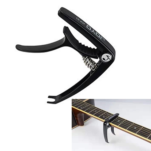 

JOYO JCP-03 Zinc Alloy Guitar Capo Universal Capo for Acoustic Guitar Ukulele (Black)