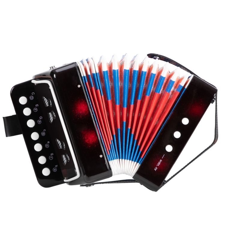 

[US Warehouse] 7-Key 2 Bass Accordion Children Mini Musical Instrument