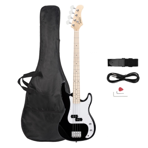 

[US Warehouse] Glarry GP II Electric Bass Guitar with Bag & Strap & Paddle & Cable & Wrench Tool (Black)