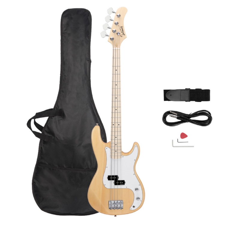 

[US Warehouse] Glarry GP II Electric Bass Guitar with Bag & Strap & Paddle & Cable & Wrench Tool (Wood Color)