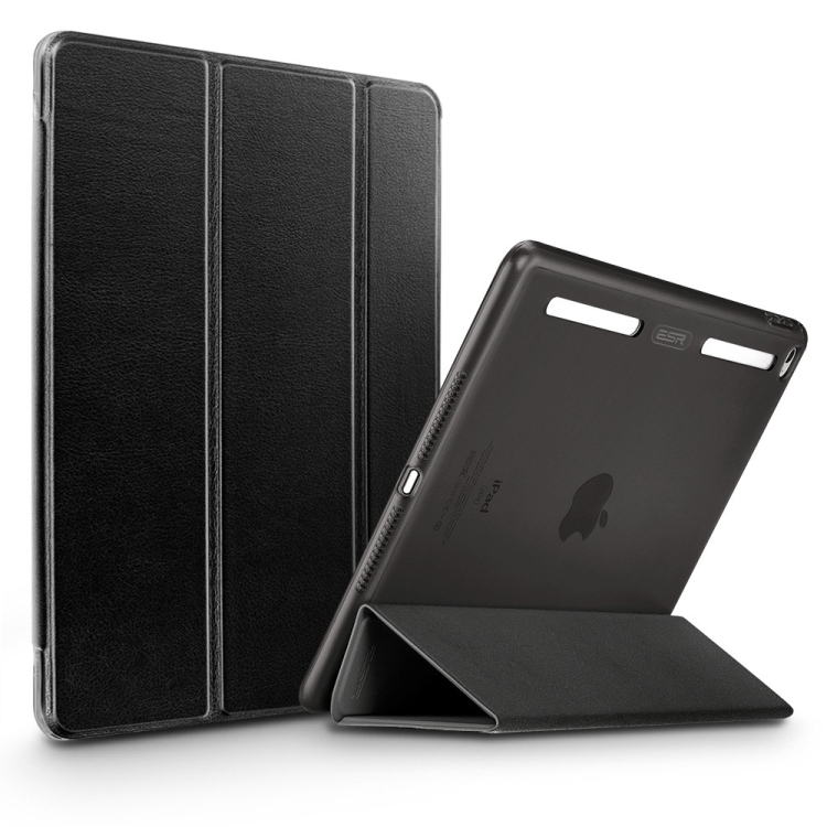 

ESR Yippee Color Plus Series Soft Edge Three-folding Magnetic Leather Case for iPad mini 4, with Sleep / Wake-up Function(Black)