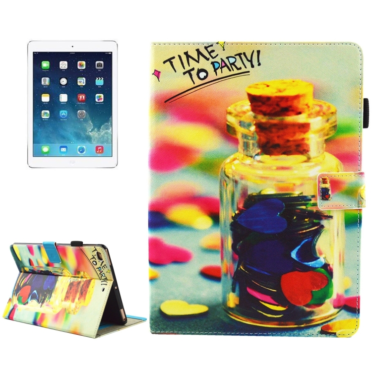 

For iPad mini 4 / mini 3 / mini 2 / mini Universal TIME TO PARTY Words Pattern Horizontal Flip Leather Protective Case with Holder & Card Slots & Sleep