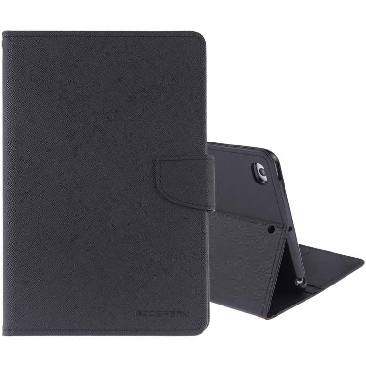

MERCURY GOOSPERY FANCY DIARY Horizontal Flip Leather Case for iPad Mini (2019), with Holder & Card Slots & Wallet (Black)