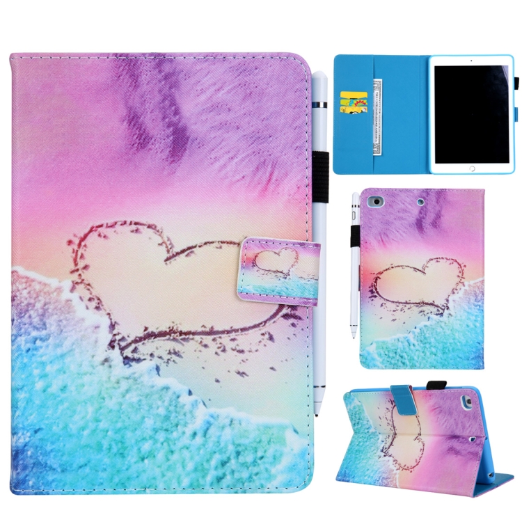 

Heart Pattern Horizontal Flip Leather Case for iPad mini 4 & 3 & 2 & 1, with Holder & Card Slot & Wallet