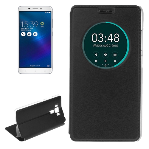 

For Asus Zenfone 3 Laser ZC551KL Litchi Texture Horizontal Flip Leather Case with Call Display ID & Wake-up Function(Black)